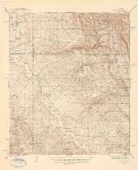 preview thumbnail of historical topo map of Cochise County, AZ in 1945
