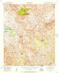 Download a high-resolution, GPS-compatible USGS topo map for Rockinstraw Mtn, AZ (1957 edition)