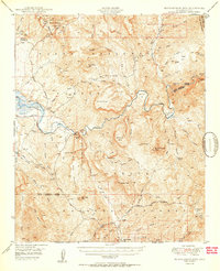 Download a high-resolution, GPS-compatible USGS topo map for Rockinstraw Mtn, AZ (1950 edition)