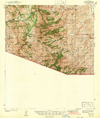 preview thumbnail of historical topo map of Santa Cruz County, AZ in 1942