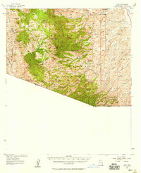 preview thumbnail of historical topo map of Santa Cruz County, AZ in 1957