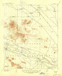 preview thumbnail of historical topo map of Sacaton, AZ in 1907