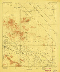 preview thumbnail of historical topo map of Sacaton, AZ in 1907