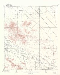 1907 Map of Queen Creek, AZ, 1948 Print
