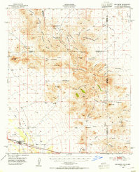1950 Map of San Simon, AZ, 1955 Print