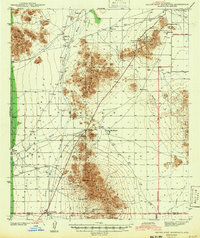 preview thumbnail of historical topo map of Pinal County, AZ in 1942