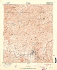 1948 Map of Superior, 1953 Print
