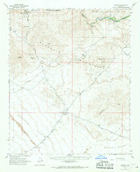 Download a high-resolution, GPS-compatible USGS topo map for Swansea, AZ (1967 edition)