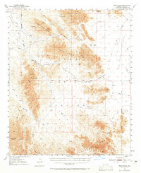 Download a high-resolution, GPS-compatible USGS topo map for Trigo Peaks, AZ (1965 edition)