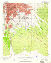 Download a high-resolution, GPS-compatible USGS topo map for Tucson, AZ (1958 edition)