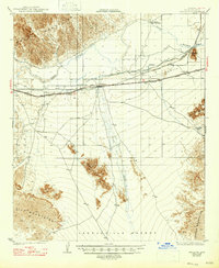 1929 Map of Wellton, AZ, 1947 Print