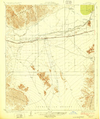 preview thumbnail of historical topo map of Wellton, AZ in 1929