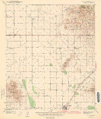 1943 Map of Willcox