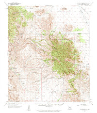 preview thumbnail of historical topo map of Cochise County, AZ in 1957