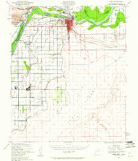 Download a high-resolution, GPS-compatible USGS topo map for Yuma, AZ (1960 edition)