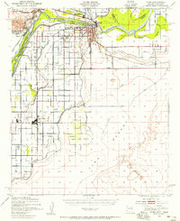 1940 Map of Yuma, AZ, 1956 Print