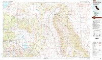 Download a high-resolution, GPS-compatible USGS topo map for Benton Range, CA (1988 edition)