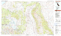 Download a high-resolution, GPS-compatible USGS topo map for Benton Range, CA (1988 edition)