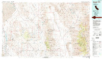 Download a high-resolution, GPS-compatible USGS topo map for Darwin Hills, CA (1985 edition)