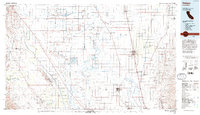 preview thumbnail of historical topo map of Delano, CA in 1993
