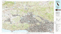 preview thumbnail of historical topo map of Los Angeles, CA in 1979