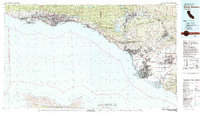 Download a high-resolution, GPS-compatible USGS topo map for Santa Barbara, CA (1983 edition)