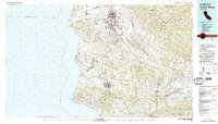 historical topo map of Santa Maria, CA in 1982