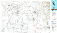 Download a high-resolution, GPS-compatible USGS topo map for Visalia, CA (1993 edition)