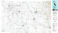Download a high-resolution, GPS-compatible USGS topo map for Visalia, CA (1993 edition)