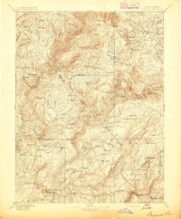 preview thumbnail of historical topo map of Plumas County, CA in 1895