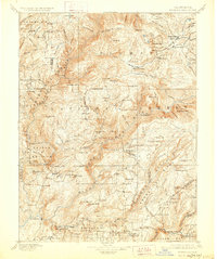 preview thumbnail of historical topo map of Plumas County, CA in 1897
