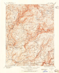 1888 Map of Bidwell Bar, 1956 Print