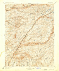 1901 Map of Big Trees, 1931 Print