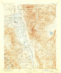 1913 Map of Bishop, 1930 Print