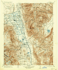 1913 Map of Bishop, 1937 Print