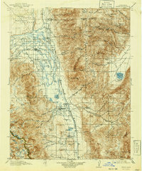 1913 Map of Bishop, 1941 Print