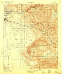 1914 Map of Caliente, 1921 Print