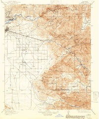 1914 Map of Caliente, 1941 Print