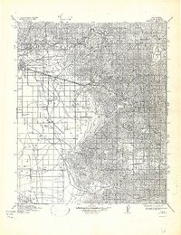 1914 Map of Caliente, 1942 Print