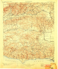 preview thumbnail of historical topo map of Los Angeles County, CA in 1903