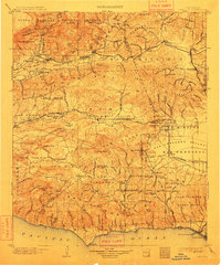 1903 Map of Camulos, 1912 Print