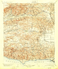 1903 Map of Camulos, 1925 Print