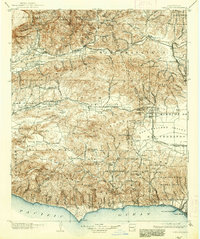 1903 Map of Camulos, 1938 Print