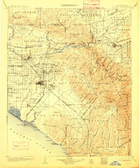 Download a high-resolution, GPS-compatible USGS topo map for Corona, CA (1911 edition)