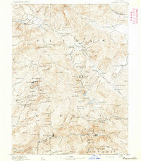 1891 Map of Sierra County, CA