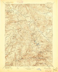 preview thumbnail of historical topo map of Downieville, CA in 1896