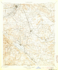 1901 Map of Riverside, CA, 1905 Print