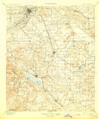 1901 Map of Riverside County, CA, 1913 Print