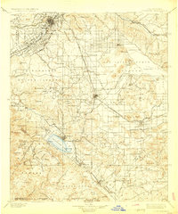 1901 Map of Riverside County, CA, 1924 Print