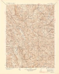 preview thumbnail of historical topo map of Trinity County, CA in 1935